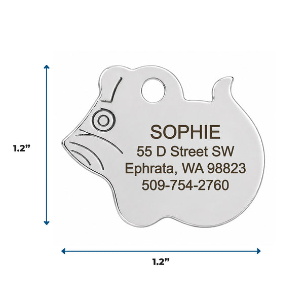 Mouse Shaped Cat ID Tag