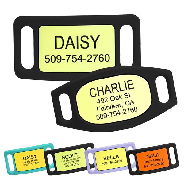 Silicone Slide-On Dog Tag Personalized Active Line