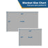 Size chart showing two fleece dog blanket sizes: Small 40 x 30 inches and Large 55 x 35 inches
