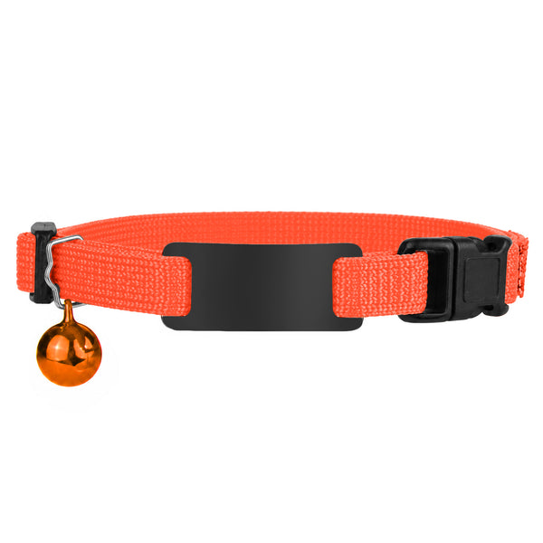 Personalized Reflective Cat Collar with Tag and Safety Buckle