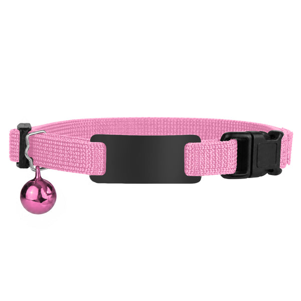 Personalized Reflective Cat Collar with Tag and Safety Buckle