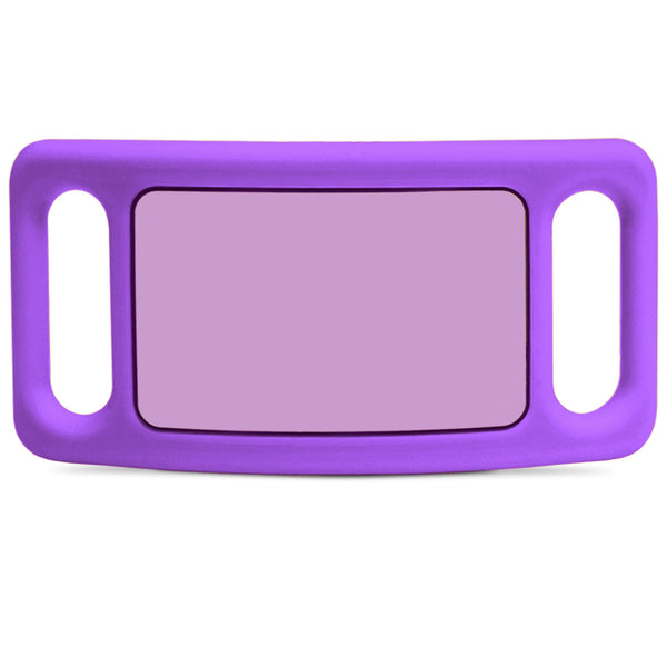 Silent Silicone Slide-On Pet ID Tag - Fits Most Collars