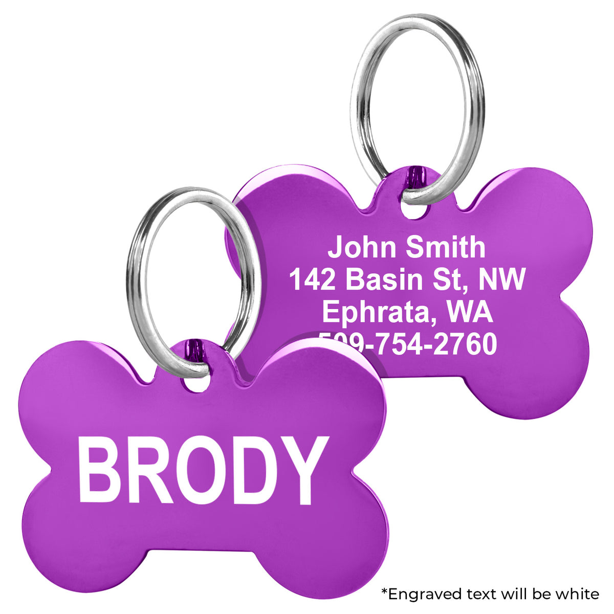 Bone Pet ID Tag