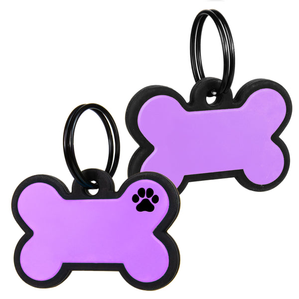 Bone Silent Silicone Dog ID Tag