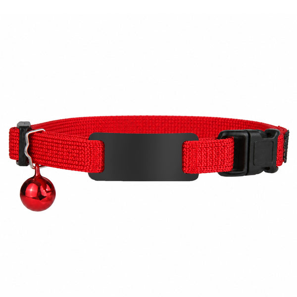 Personalized Reflective Cat Collar with Tag and Safety Buckle