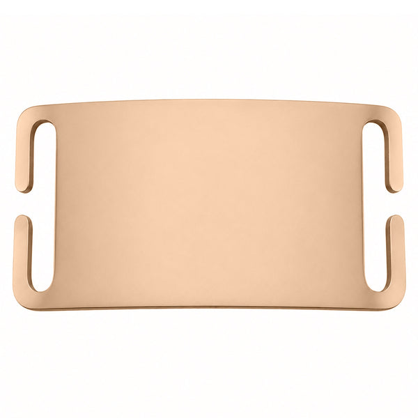 Cotton & Hemp Dog Collar with Slide-On Silent ID Tag