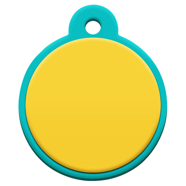 Round Silent Silicone Pet ID Tag