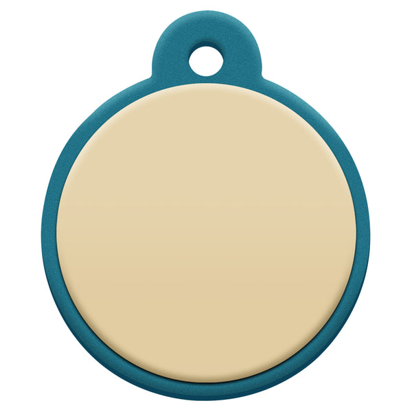 Round Silent Silicone Pet ID Tag