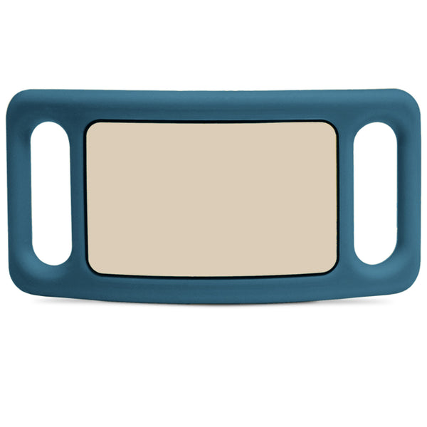 Silent Silicone Slide-On Pet ID Tag - Fits Most Collars