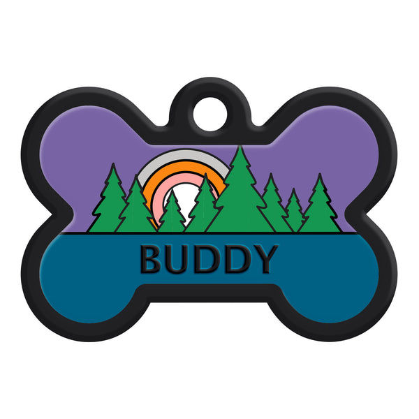 Bone Silent Silicone Dog ID Tag - 9 Designs