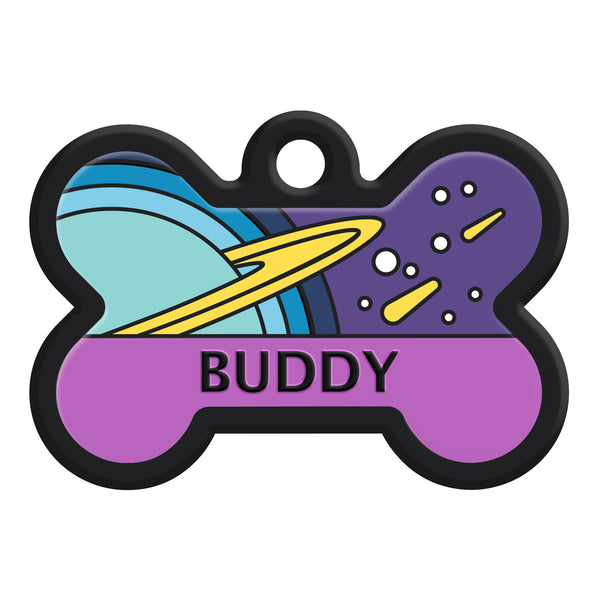 Bone Silent Silicone Dog ID Tag - 9 Designs