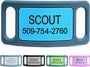 Silent Silicone Slide-On Pet ID Tag - Fits Most Collars