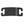Load image into Gallery viewer, Close-up of black slide-on dog ID tag showcasing dual belt-buckle slide slots and brushed aluminum finish on white background
