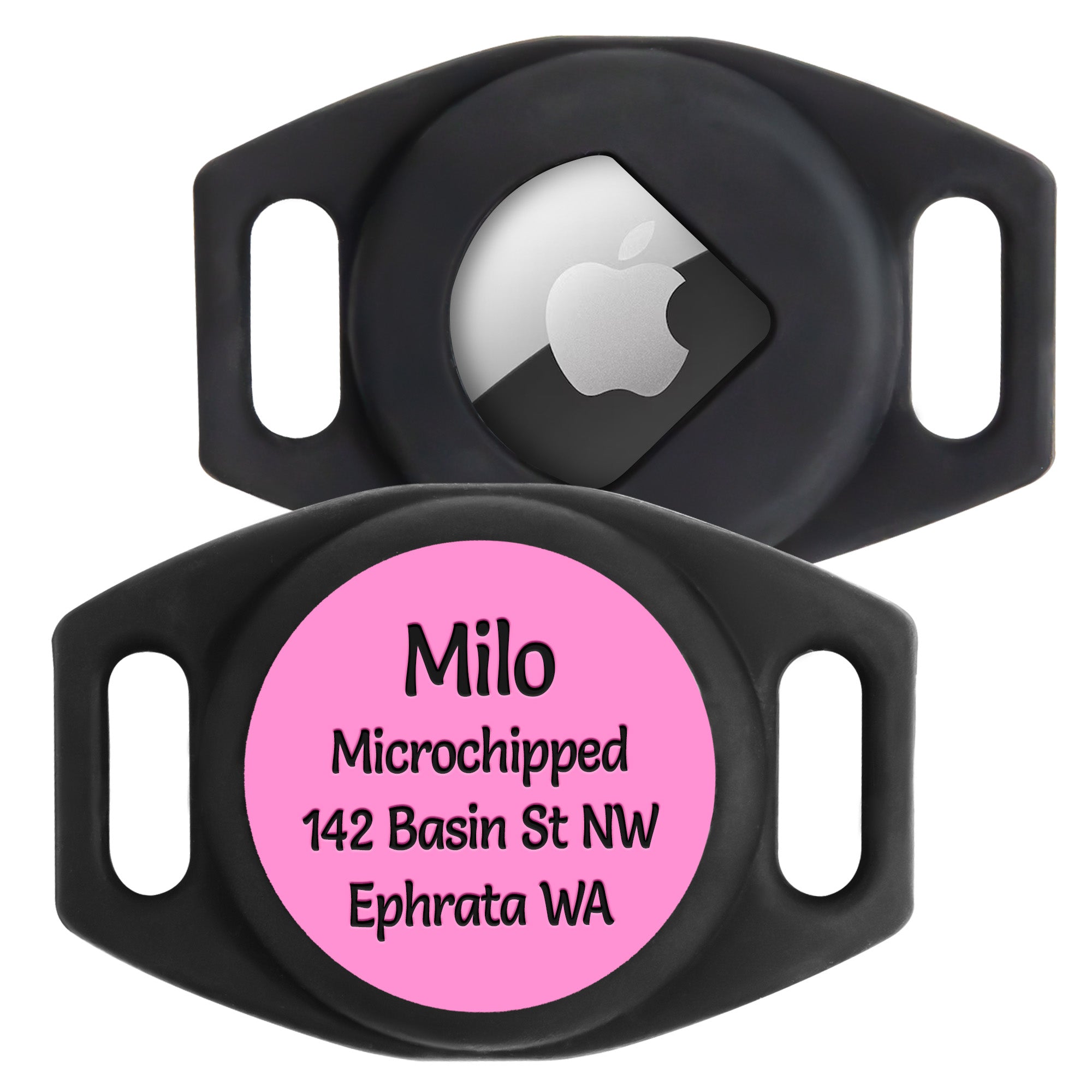 AirTag GPS Tracker Holder Silent Slide-On Pet ID Tag