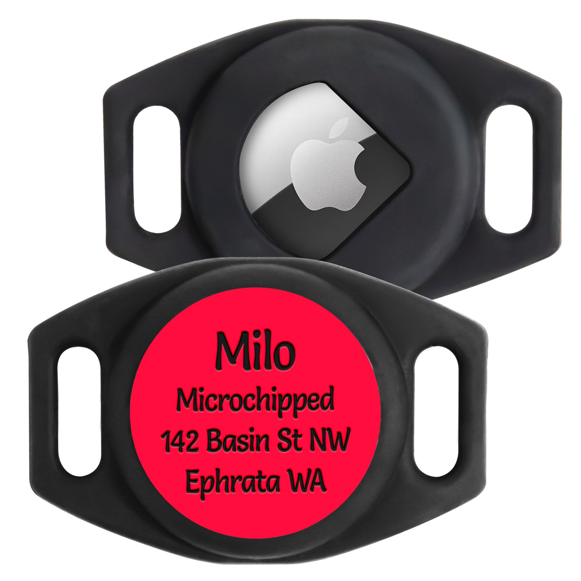 AirTag GPS Tracker Holder Silent Slide-On Pet ID Tag
