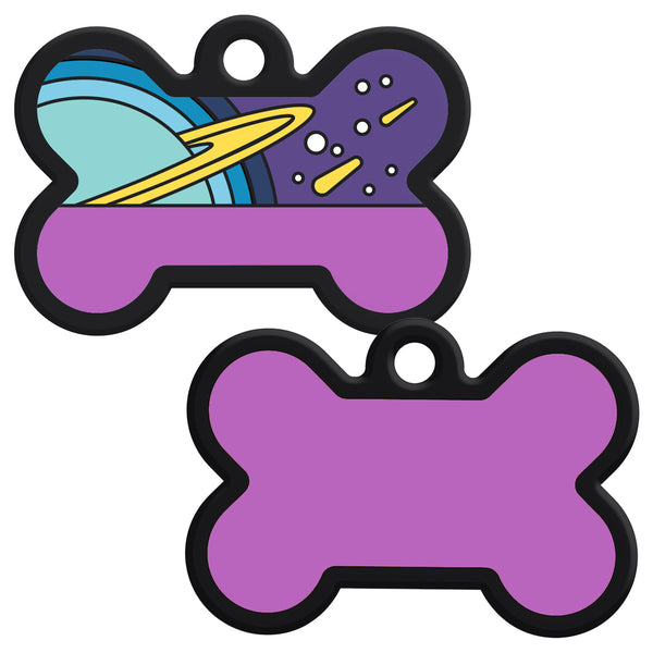 Bone Silent Silicone Dog ID Tag - 9 Designs