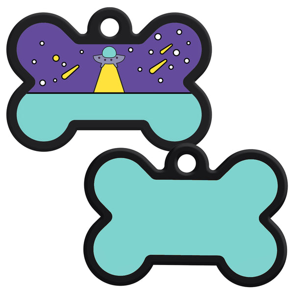 Bone Silent Silicone Dog ID Tag - 9 Designs