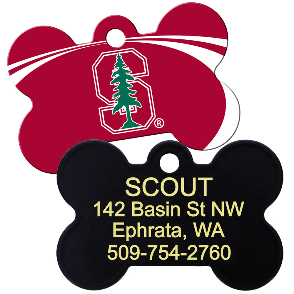 NCAA Team Bone Dog ID Tag