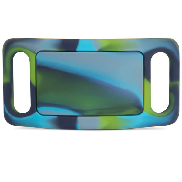 Silent Silicone Slide-On Pet ID Tag - Fits Most Collars