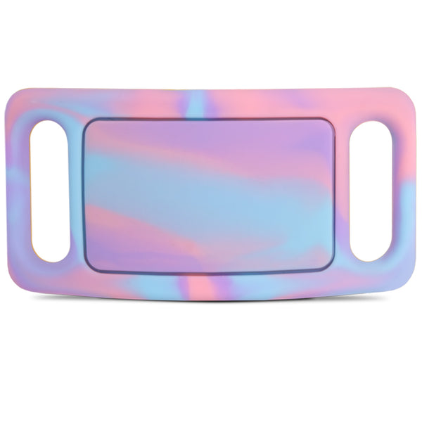 Silent Silicone Slide-On Pet ID Tag - Fits Most Collars