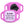 Load image into Gallery viewer, Front view of pink silicone Life360 Tile Mate GPS tracker holder showcasing personalized dog ID tag and collar slots
