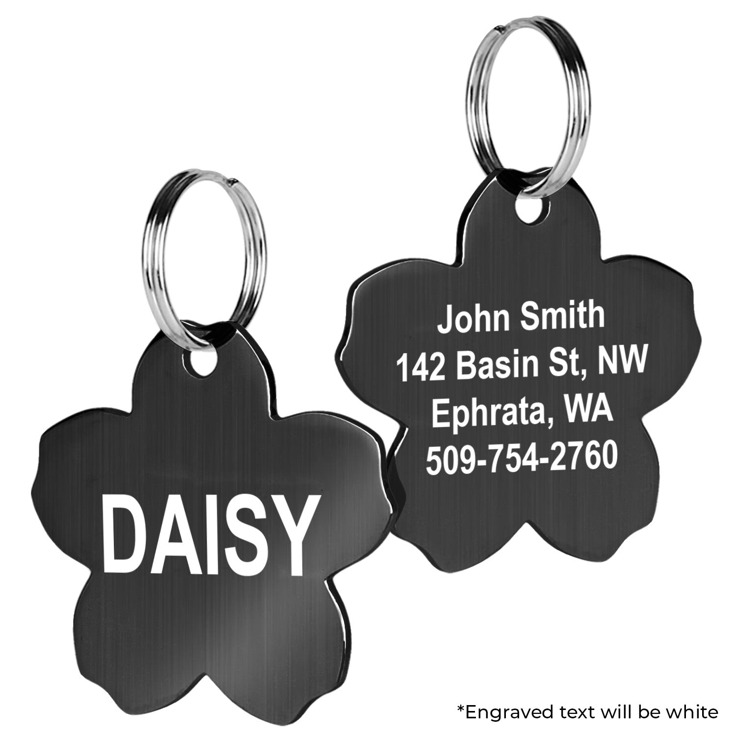 Flower Pet ID Tag