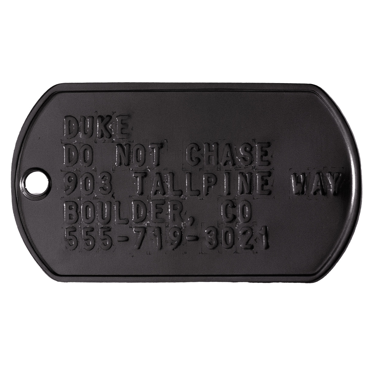 Embossed US Military Dog Tag Necklace Set