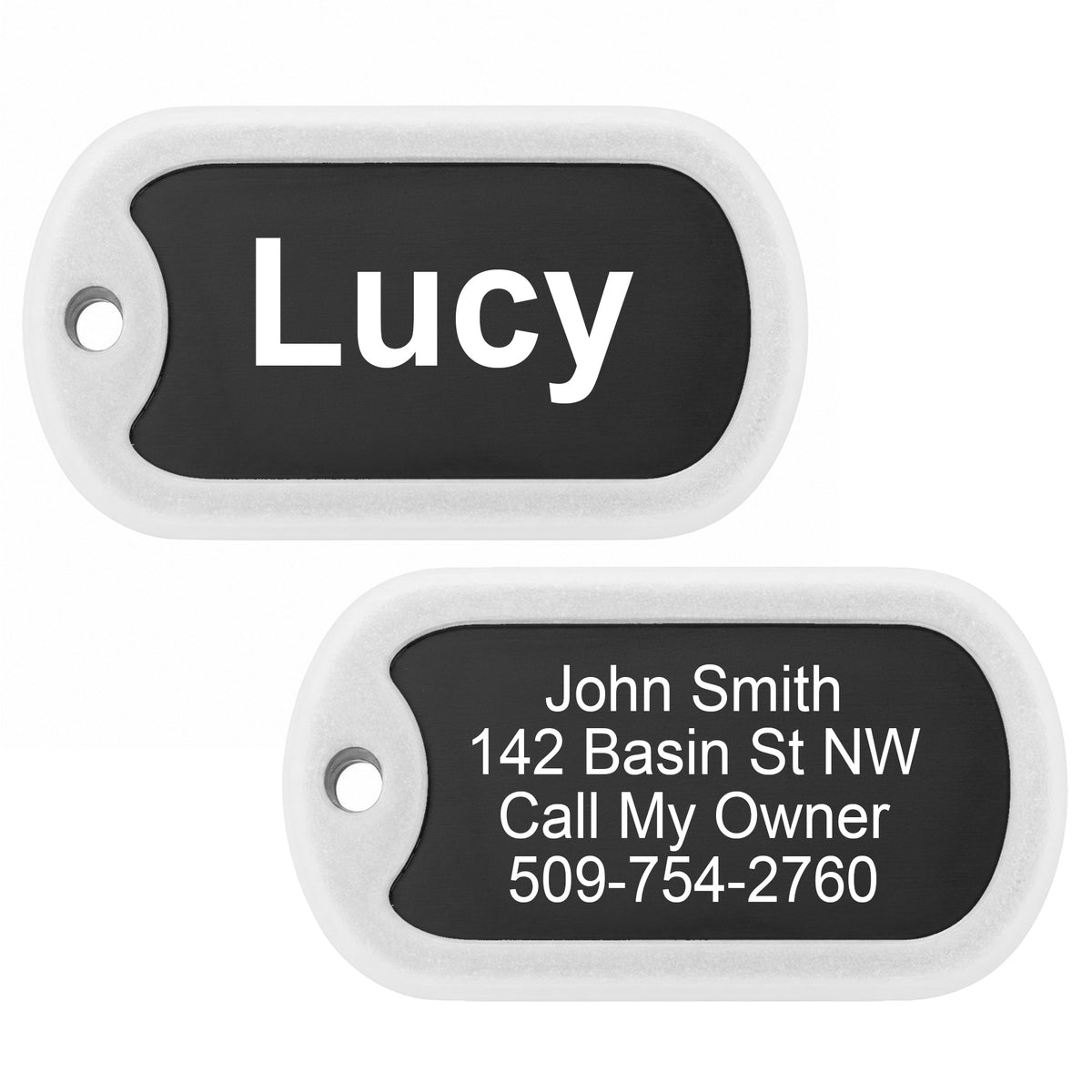 Pet ID Tags with Tag Silencer