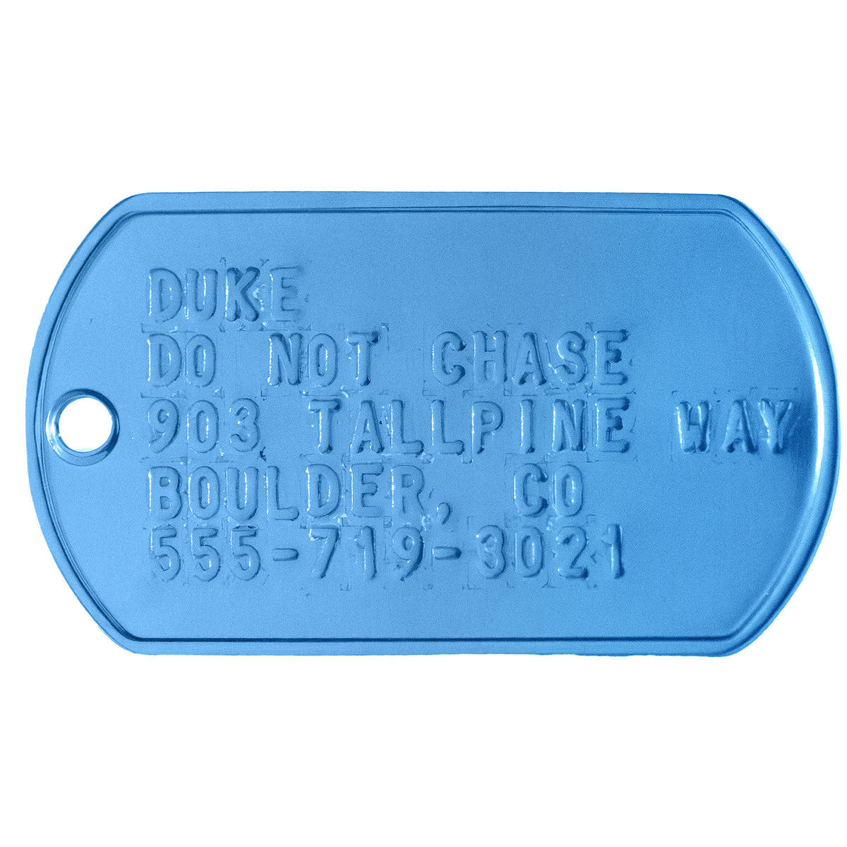 Embossed US Military Dog Tag Necklace Set