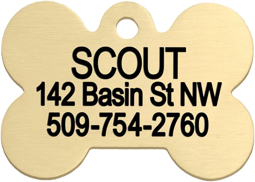 Bone Pet ID Tag