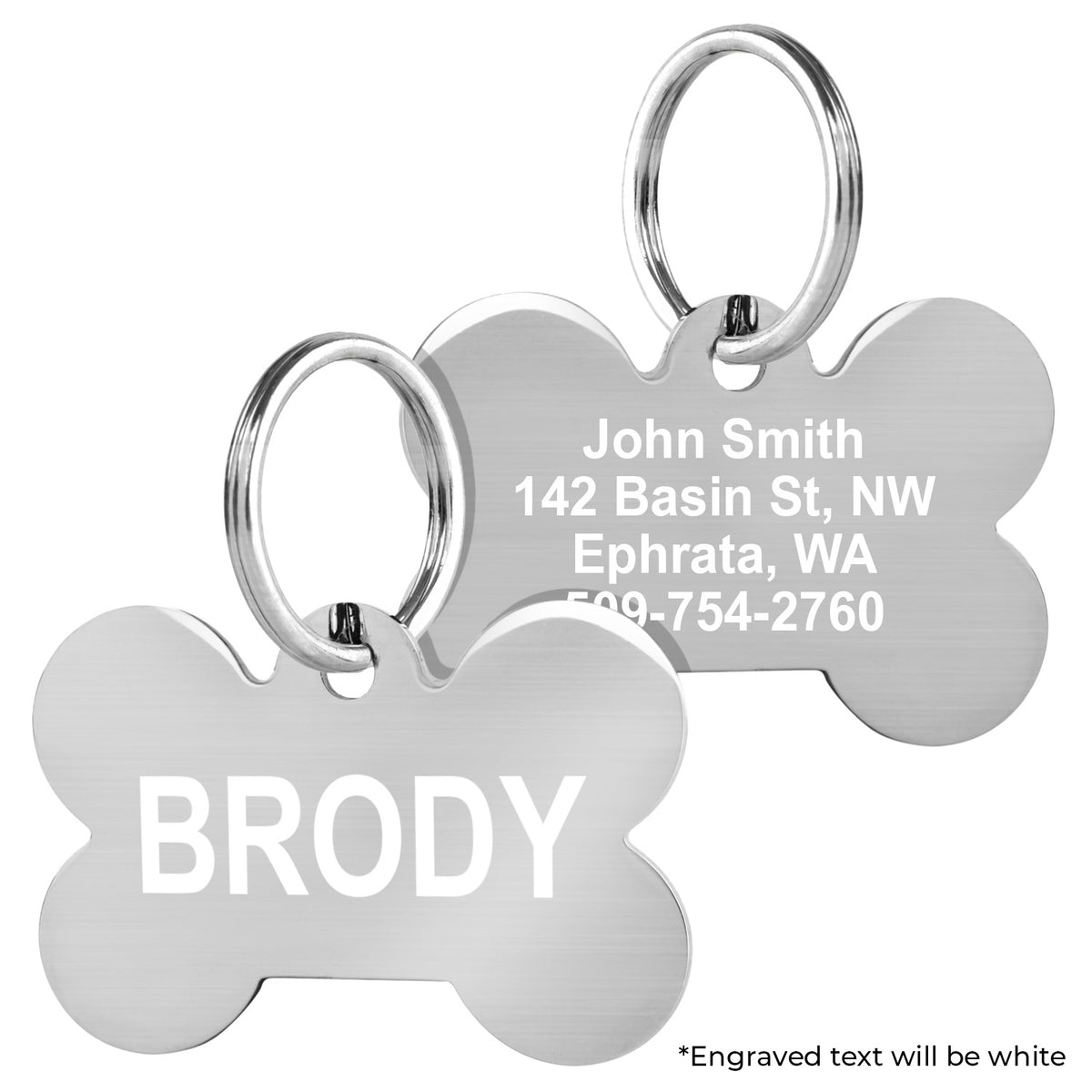 Bone Pet ID Tag