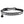 Load image into Gallery viewer, Front view of a black reflective cat collar showcasing engraved name and phone number, breakaway buckle, and bell on white background
