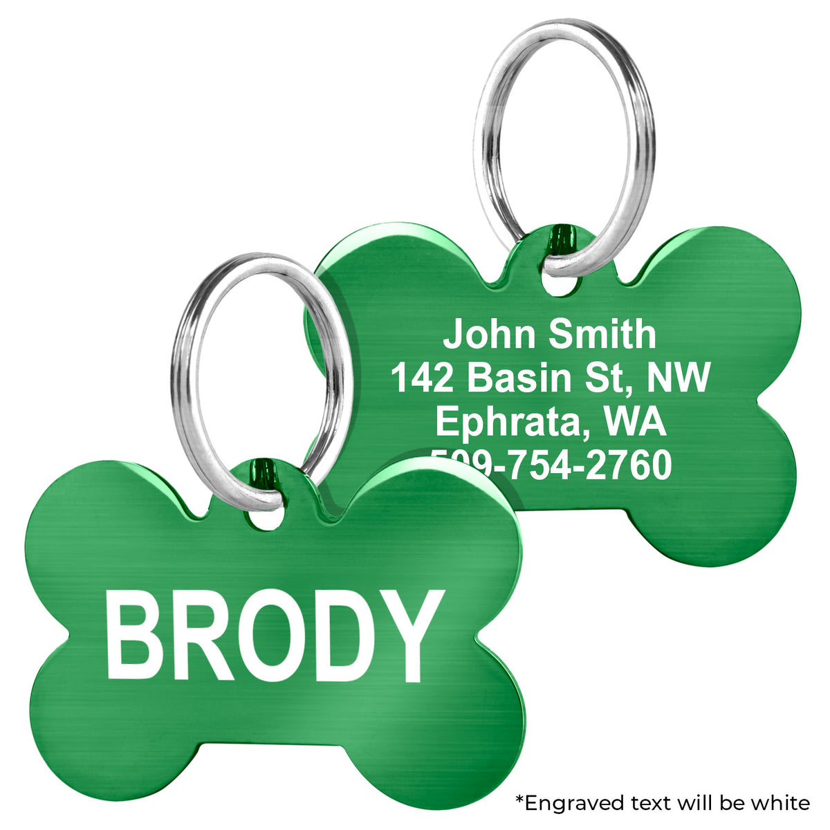 Bone Pet ID Tag