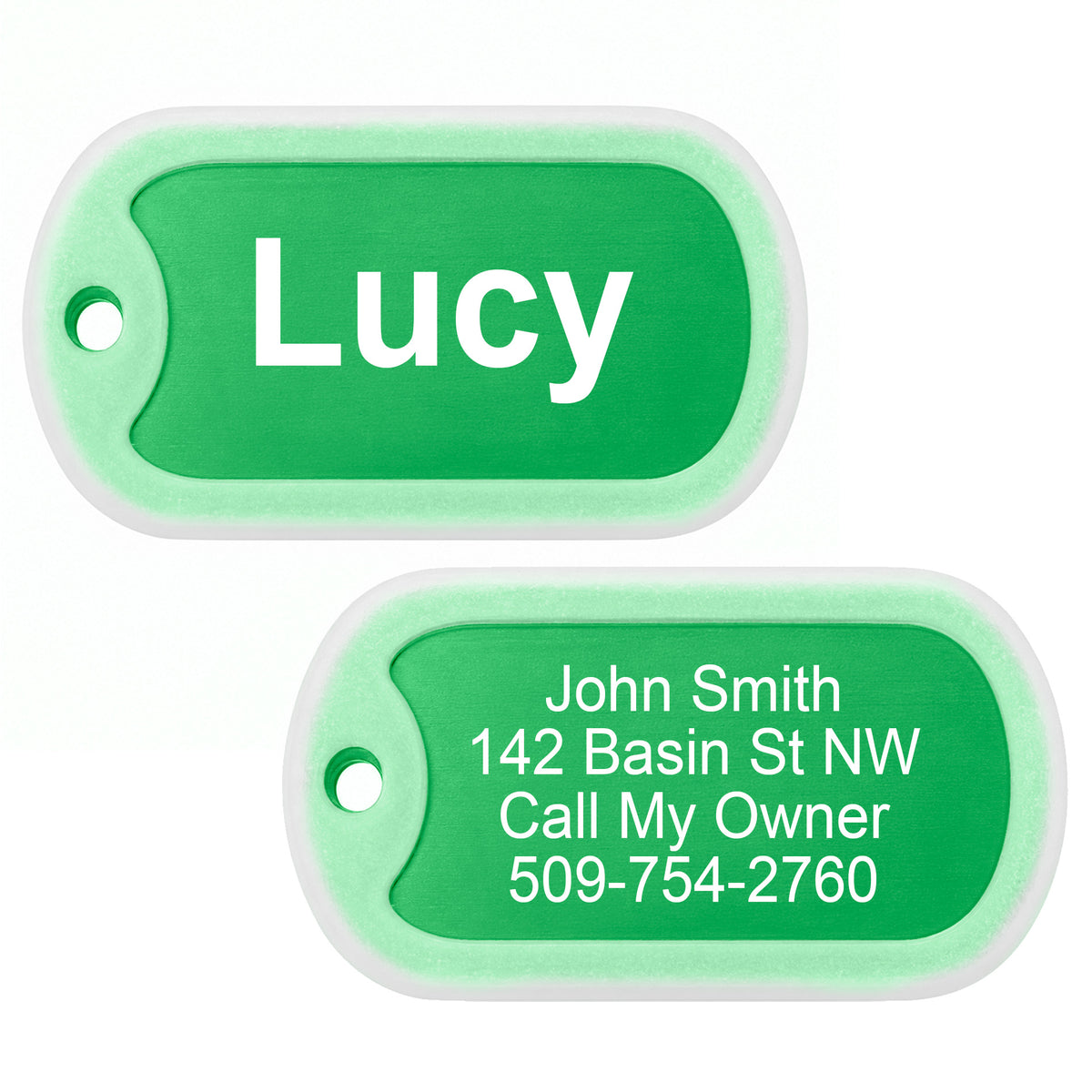 Pet ID Tags with Tag Silencer
