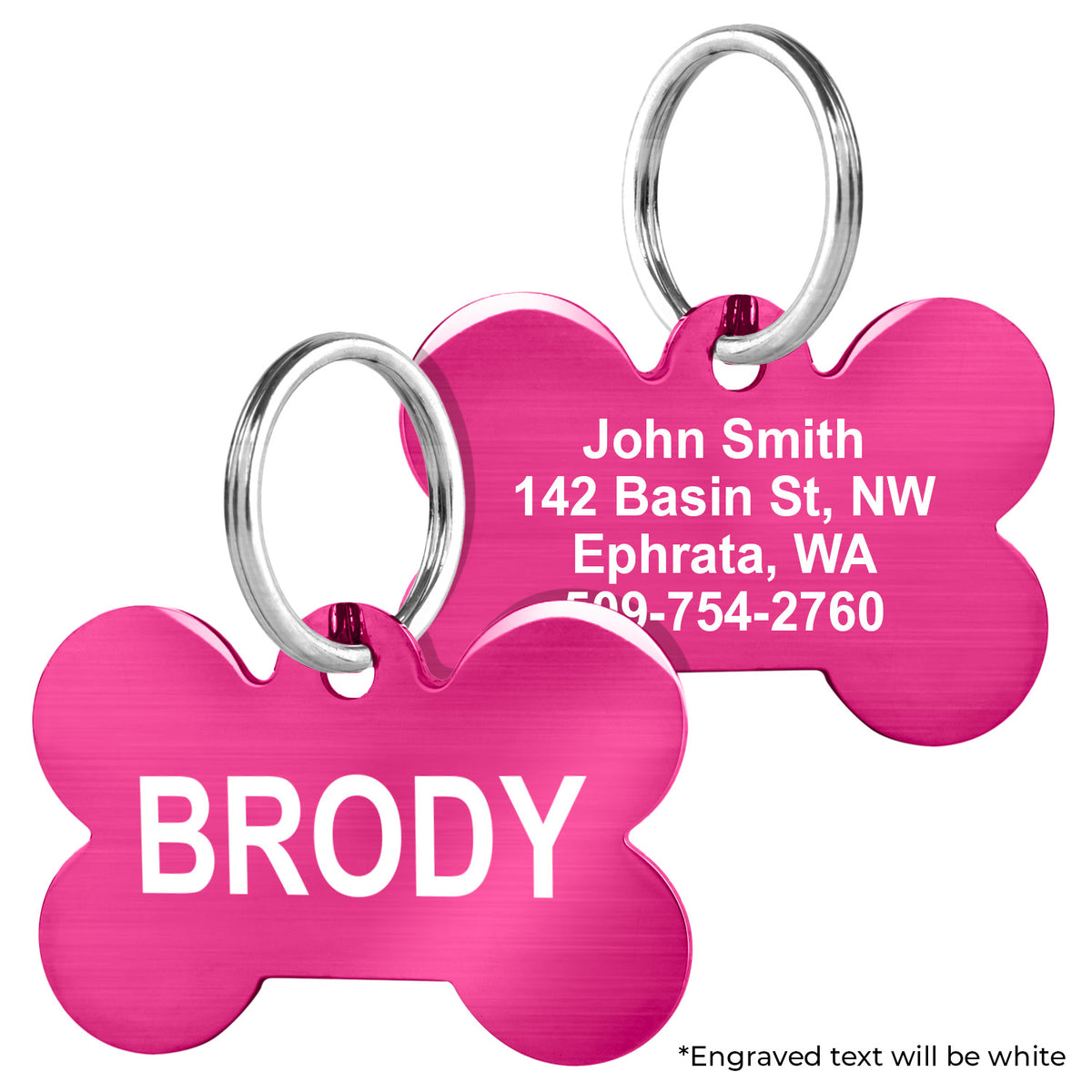 Bone Pet ID Tag