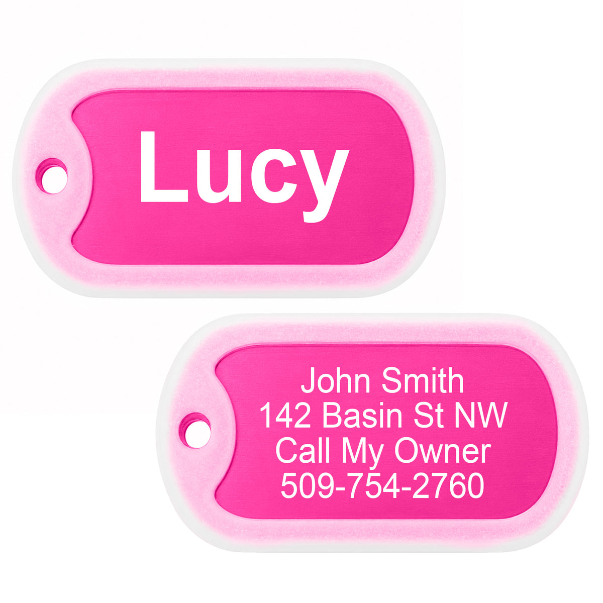 Pet ID Tags with Tag Silencer