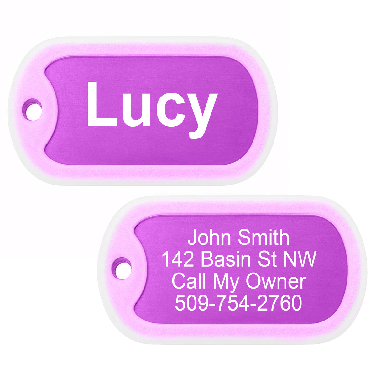 Pet ID Tags with Tag Silencer