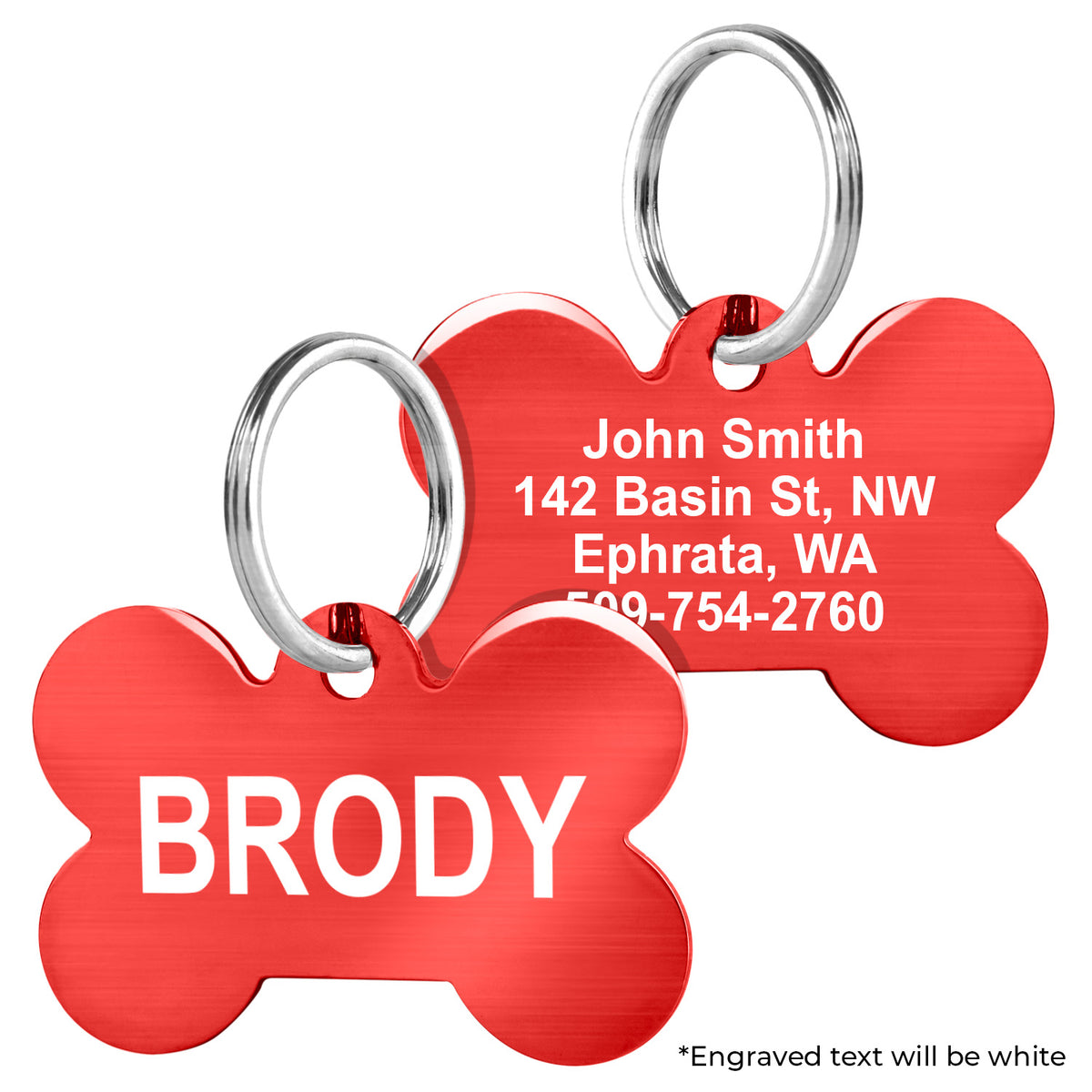 Bone Pet ID Tag