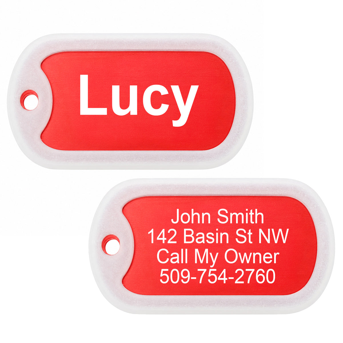 Pet ID Tags with Tag Silencer