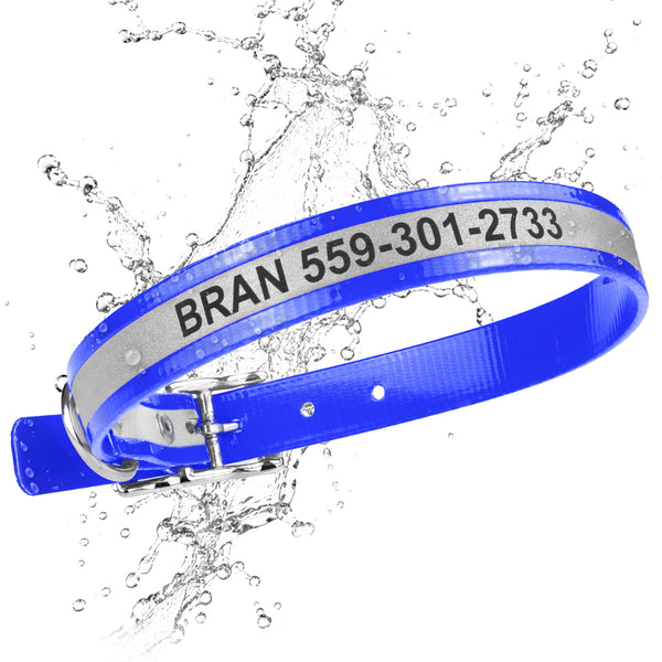 Personalized Reflective Waterproof Dog Collar