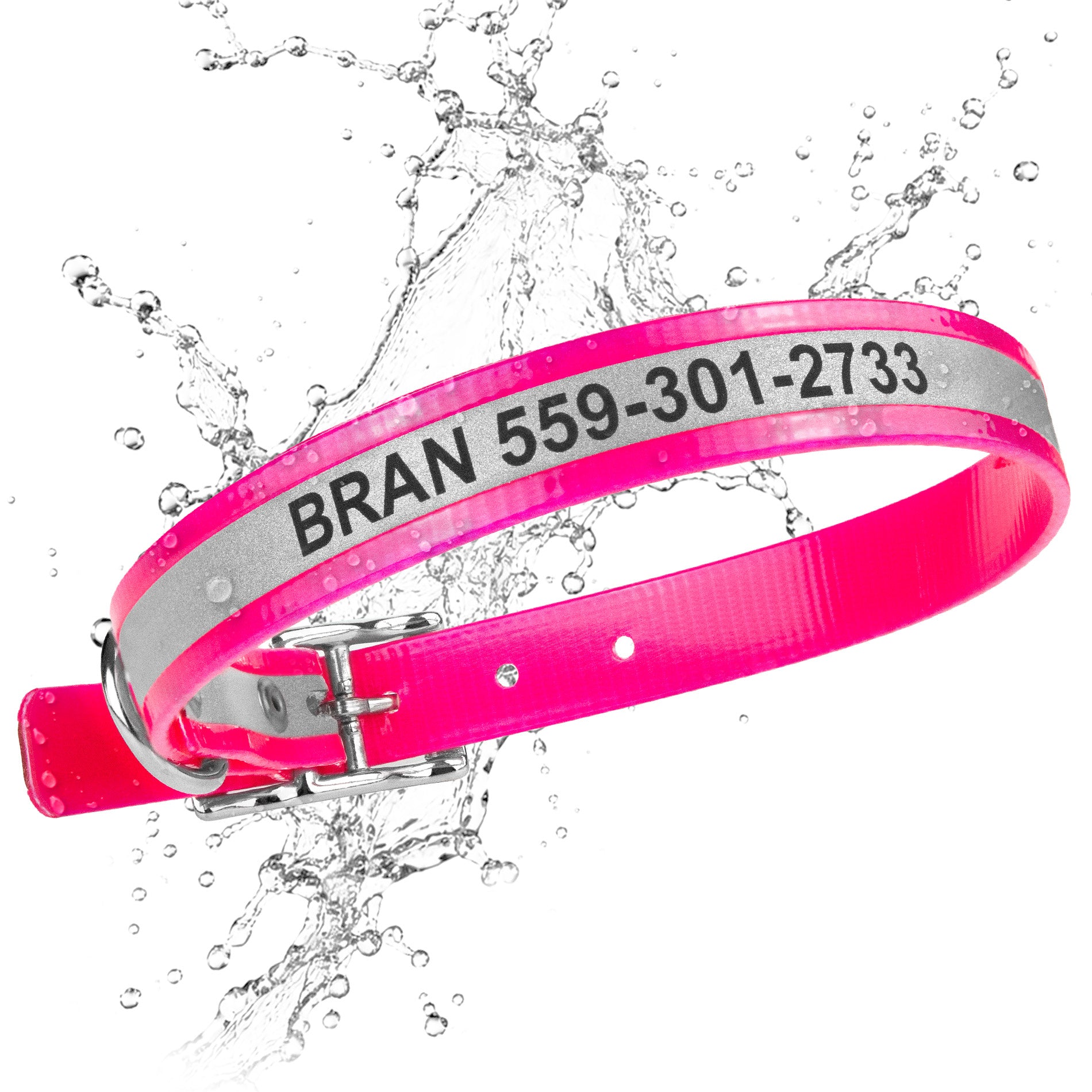Personalized Reflective Waterproof Dog Collar