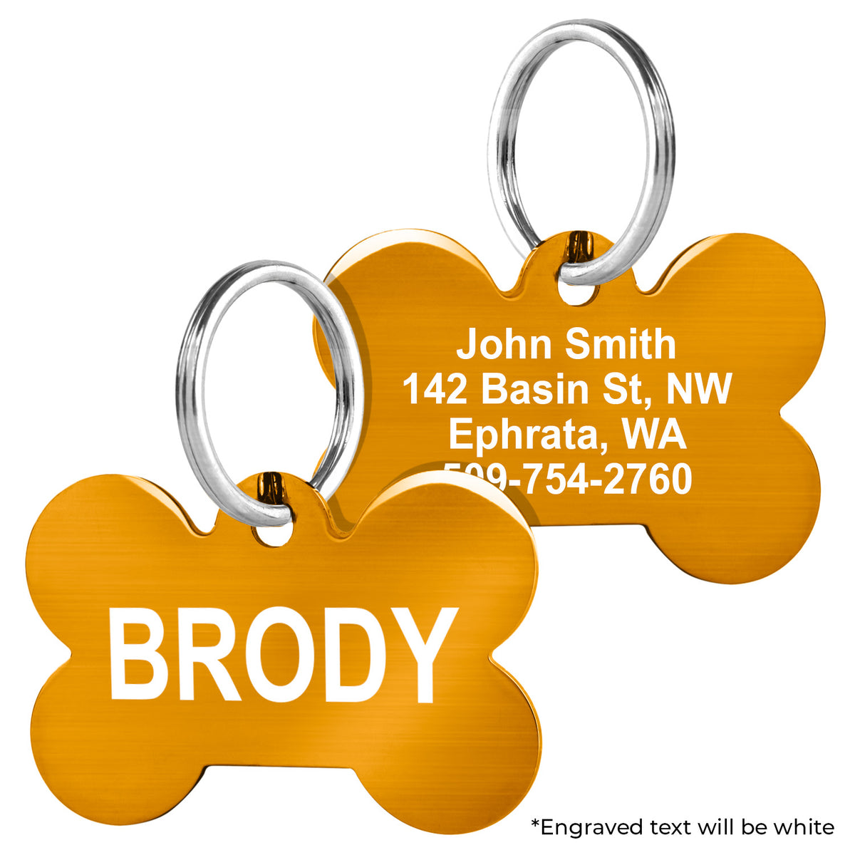 Bone Pet ID Tag