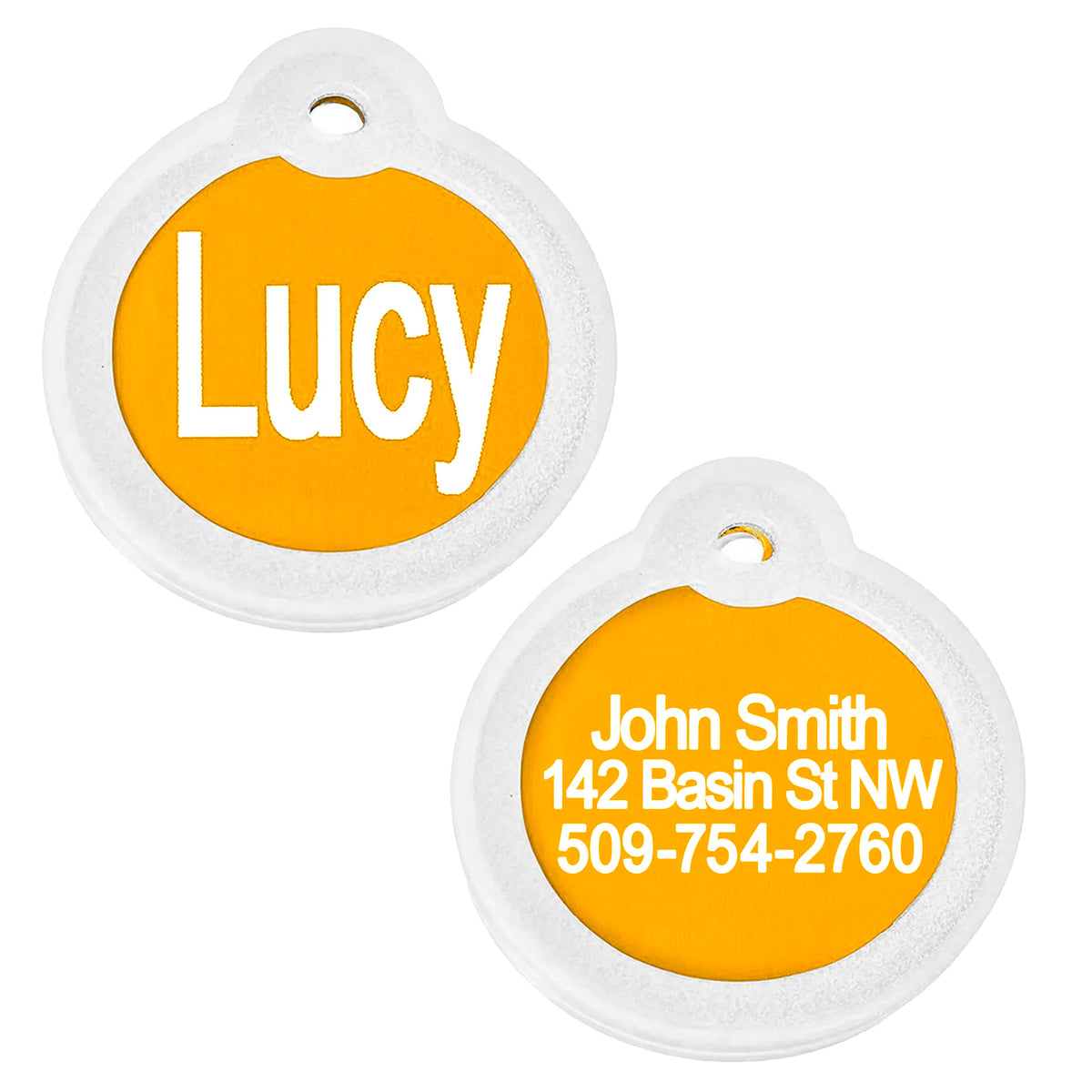 Pet ID Tags with Tag Silencer