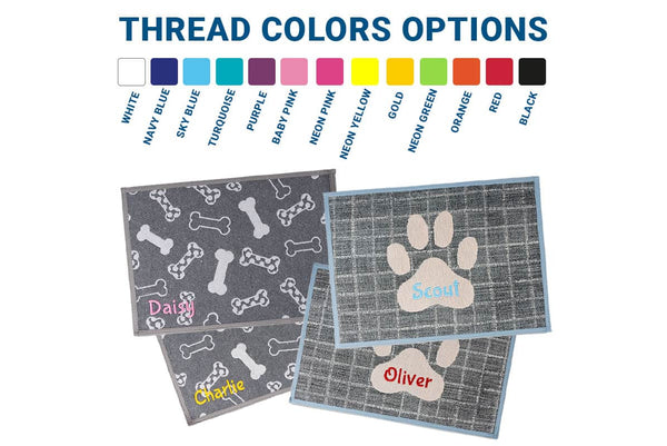 GoTags Dog Feeding Mat Personalized