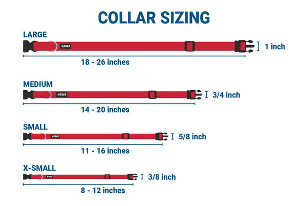 GoTags Dog Collar Sizing Guide