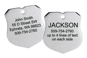 Shoe Tag ID in Stainless Steel