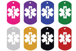 GoTags Personalized Medical Alert ID Tag Necklaces
