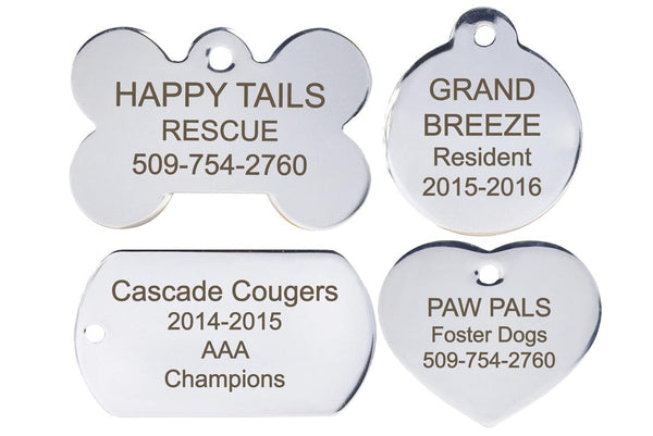 Custom Dog Tag - Handstamped Steel Washer ID for Pets