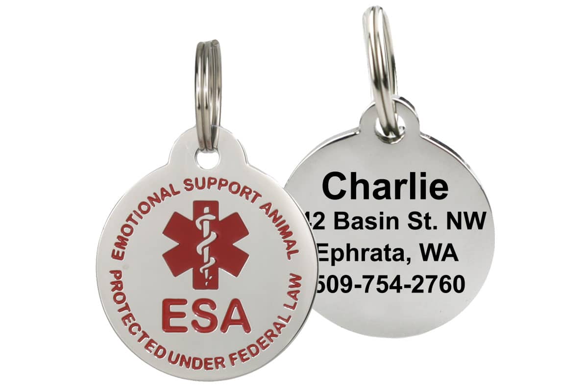 Emotional Support Animal Service Dog Tags Free Ada Service Dog