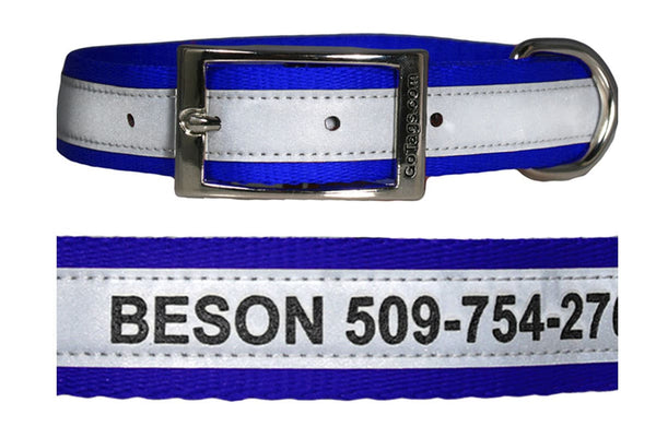 Personalized Elegant Cat Collar With Name Engraving – Reflective & Bell, Nylon, Pet Artist